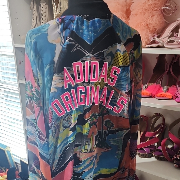 adidas Women's Artistic Multicolor Bomber Jacket - Picture 5 of 6